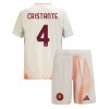 AS Roma Bryan Cristante #4 Bortaställ Barn 2024-25 Korta ärmar (+ Korta byxor)